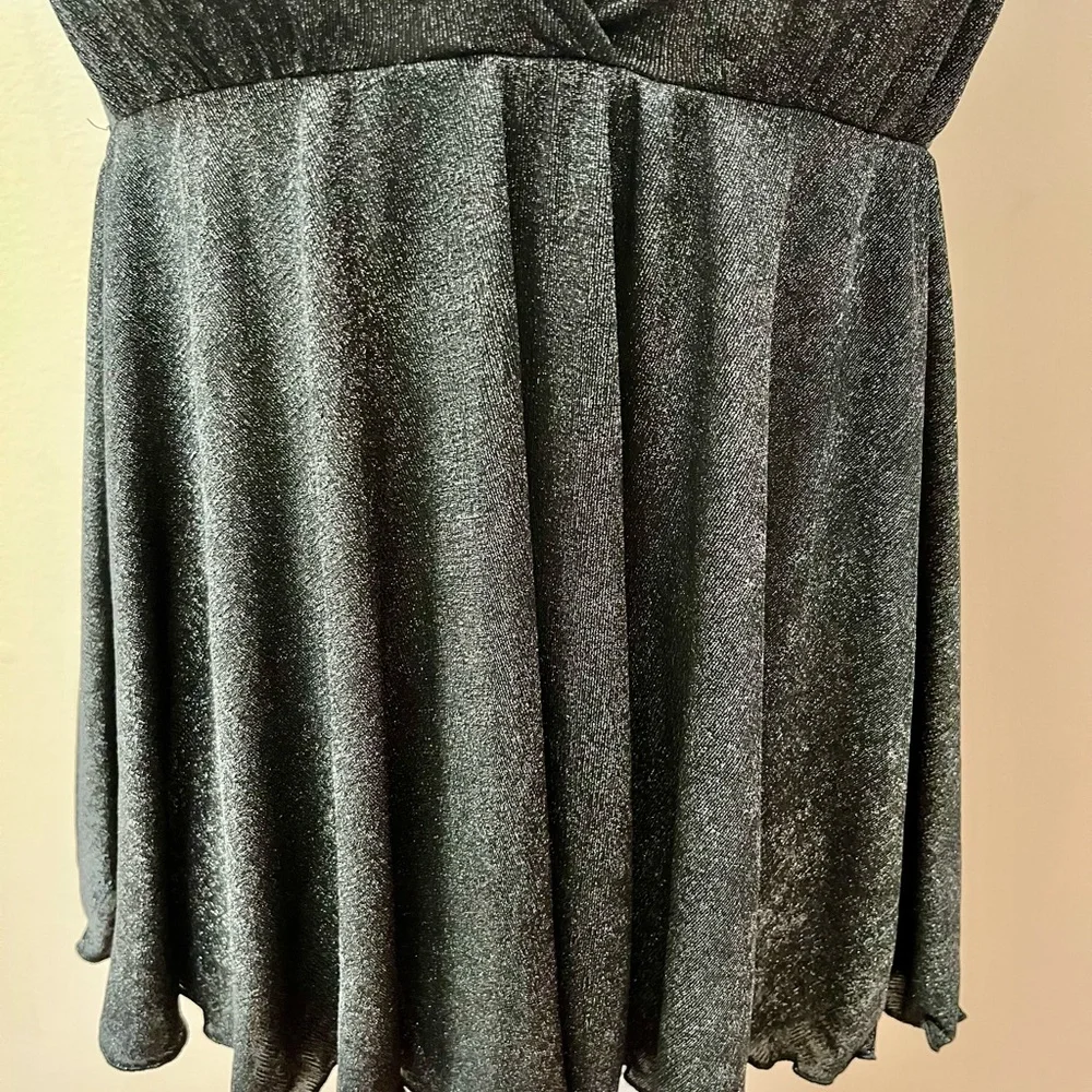 Victoria’s Secret Shimmery Black Babydoll Nightie Size Small